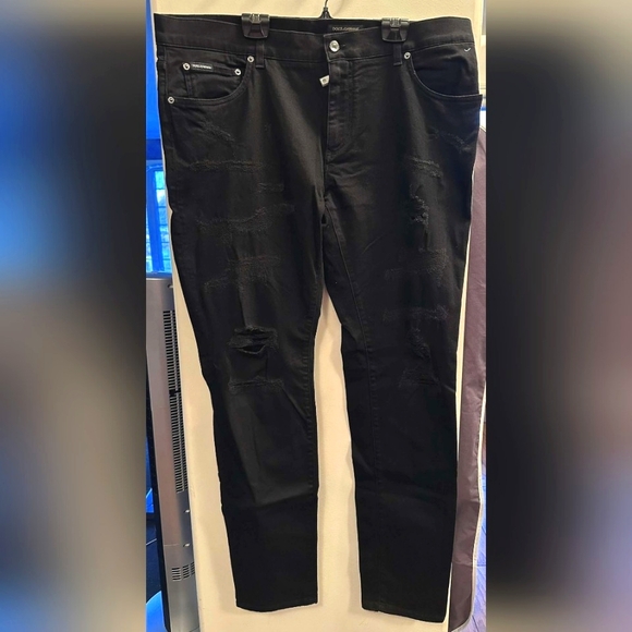 NWOT DOLCE & GABBANA DistressedSkinny Jeans 👖 - US 42” - Picture 2 of 8